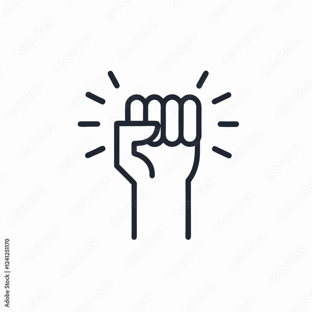 Obraz premium Empowerment Hand Vector Art 