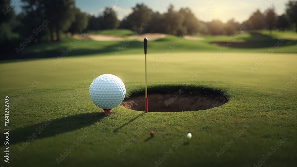 Obraz premium Golf Ball on Tee.