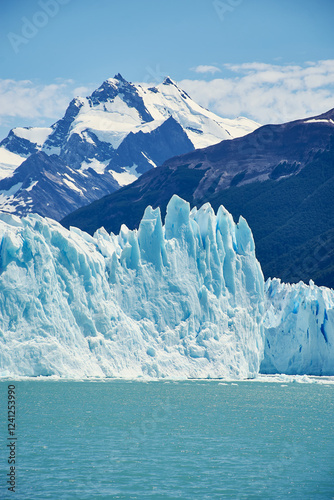 glaciar and mountain