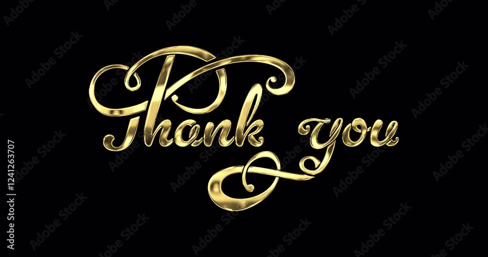 Thank you animation text in 5 clips of different colors and textures. Luxury Handwritten calligraphy typography animated with alpha channel. Transparent background, easy to put into any video
Thank you animation text in 5 clips of different colors and textures. Luxury Handwritten calligraphy typography animated with alpha channel. Transparent background, easy to put into any video