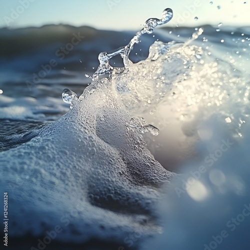 sea, North Sea, splash, close up to splash