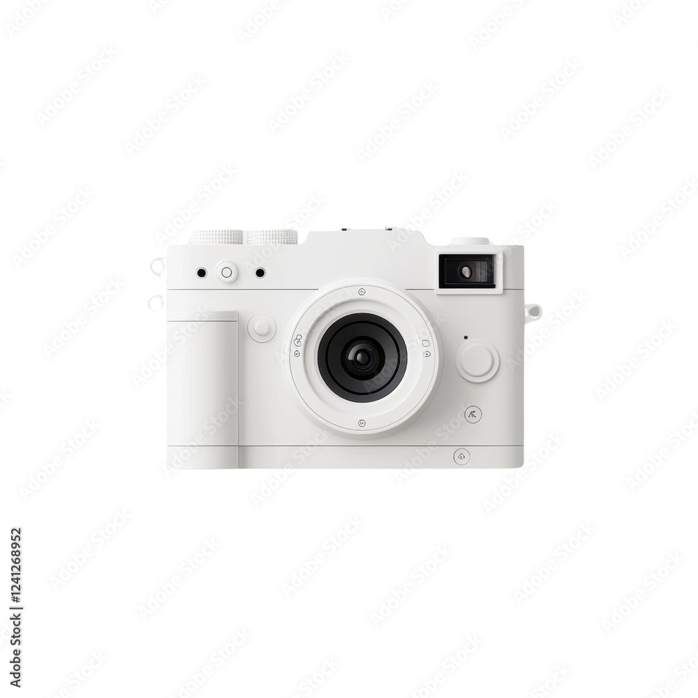 Professional Compact Camera on White Background for Photography Enthusiasts Professional Compact Camera on White Background for Photography Enthusiasts
