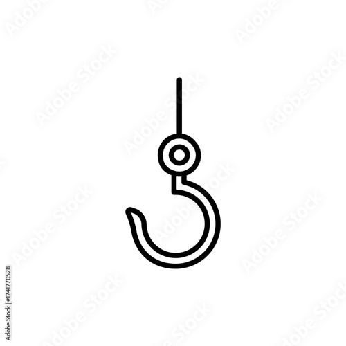 Winch hook icons vector icon design