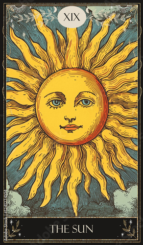 vintage vintage style deck of tarot cards. magical predictions of the future, mysterious characters.	