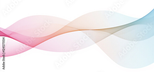 Dynamic colorful line shapes abstract background for overly effect. Geometric Pattern with Squiggle Gradient