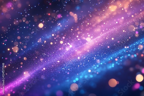 Vibrant Bokeh Background with Multicolored Lights