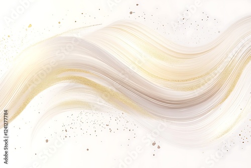Elegant Abstract Swirls of Beige and Gold, Perfect for Luxury Branding
