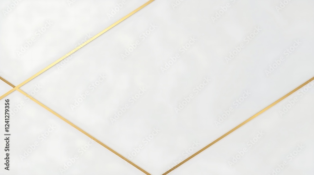 Fototapeta premium Minimalist abstract design with intersecting golden lines on textured white surfaces. A luxurious and modern aesthetic combining elegance and simplicity.