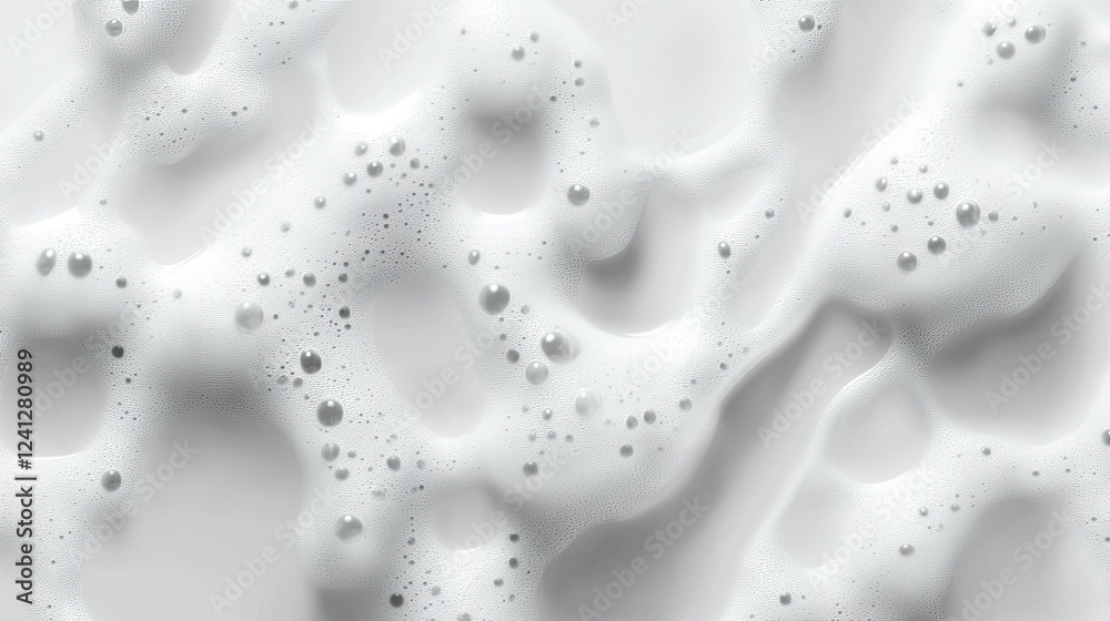 A multitude of bubbles and foam creates an intriguing textured surface that sparkles in a bright, pristine environment, illuminated by soft, warm lighting A multitude of bubbles and foam creates an intriguing textured surface that sparkles in a bright, pristine environment, illuminated by soft, warm lighting