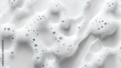 Wallpaper Mural A multitude of bubbles and foam creates an intriguing textured surface that sparkles in a bright, pristine environment, illuminated by soft, warm lighting Torontodigital.ca