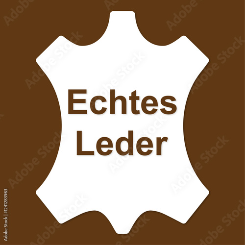 Symbol für echtes Leder photo