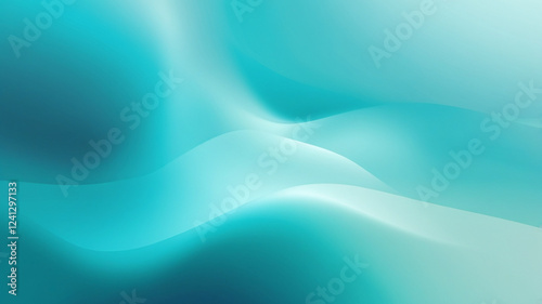 Turquoise and Aqua Gradient Blur Background – Serene and Refreshing Design