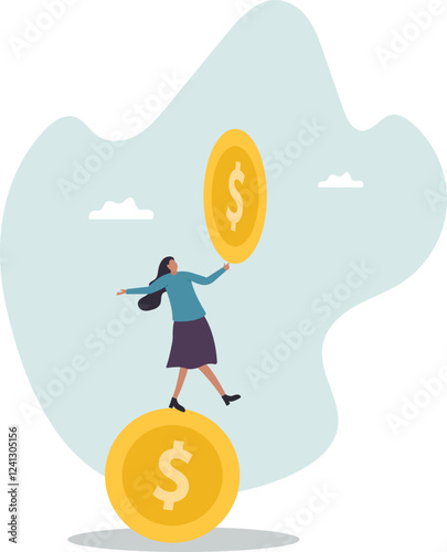 Financial advisor, investment consultant, success woman investor or finance professional .