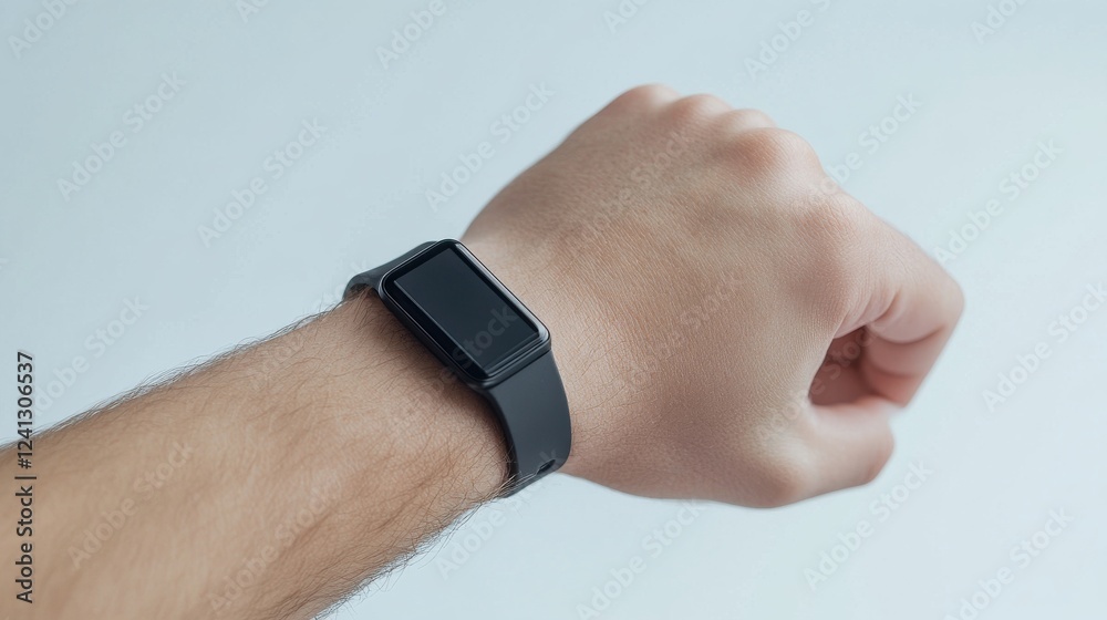 Fototapeta premium Adjustable Wrist Tracker on Soft Light Background