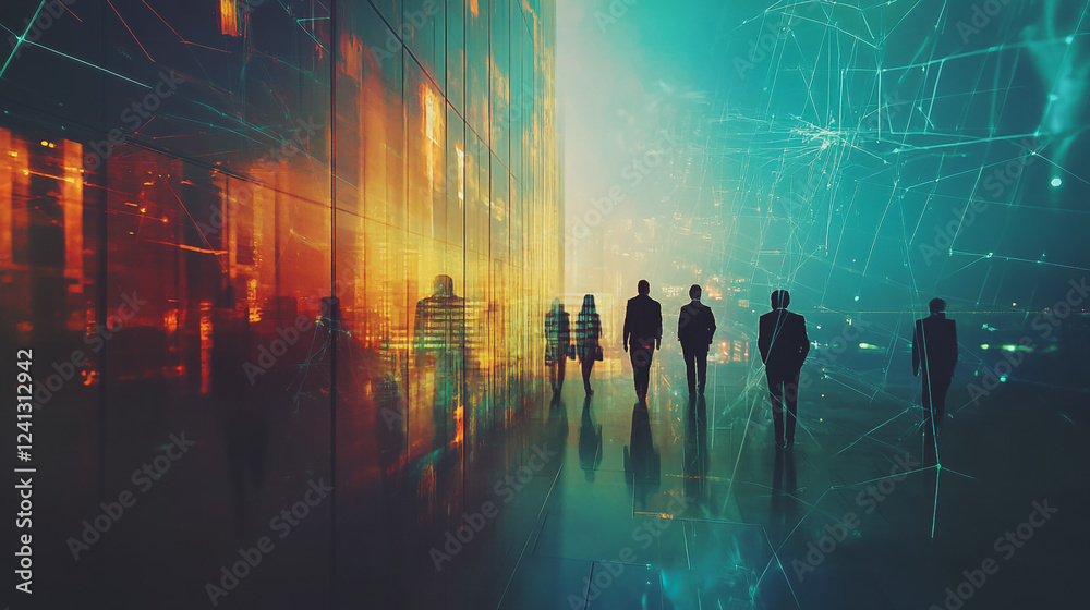 abstract professional business team people innovation connection of line from nail node to node on map background , networking concept abstract professional business team people innovation connection of line from nail node to node on map background , networking concept