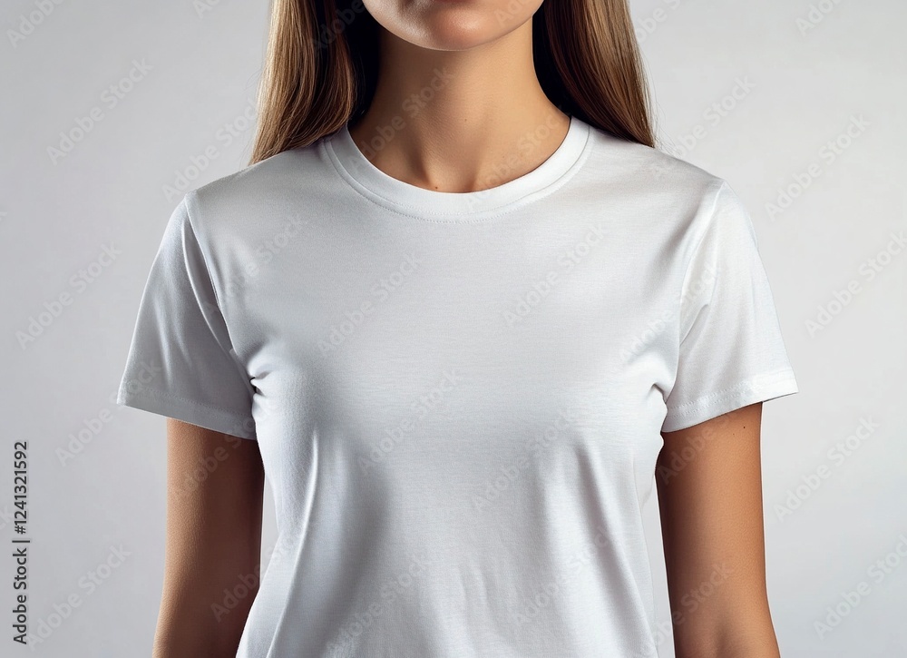 Front view, white women's t-shirt mockup on an isolated background, front side of a blank female template for design presentation, detailed and in sharp focus, stock photo, Front view, white women's t-shirt mockup on an isolated background, front side of a blank female template for design presentation, detailed and in sharp focus, stock photo,