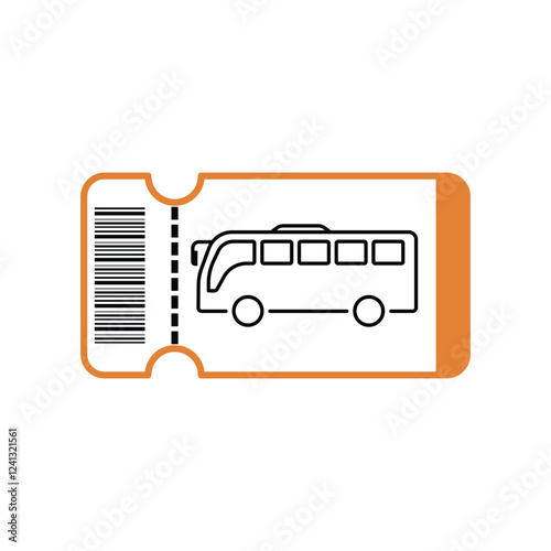 Bus ticket logo design vector concept creative idea	