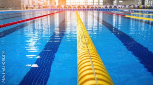 Wallpaper Mural Underwater Training Shot in Bright Clean Pool Torontodigital.ca