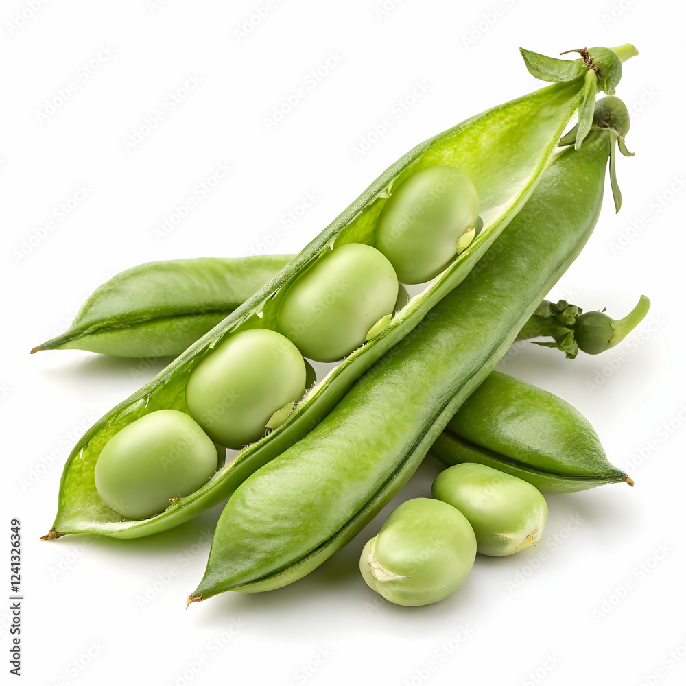 organic fresh fava bean isolated for culinary projects and plant-based nutrition illustrations isolated on white background organic fresh fava bean isolated for culinary projects and plant-based nutrition illustrations isolated on white background