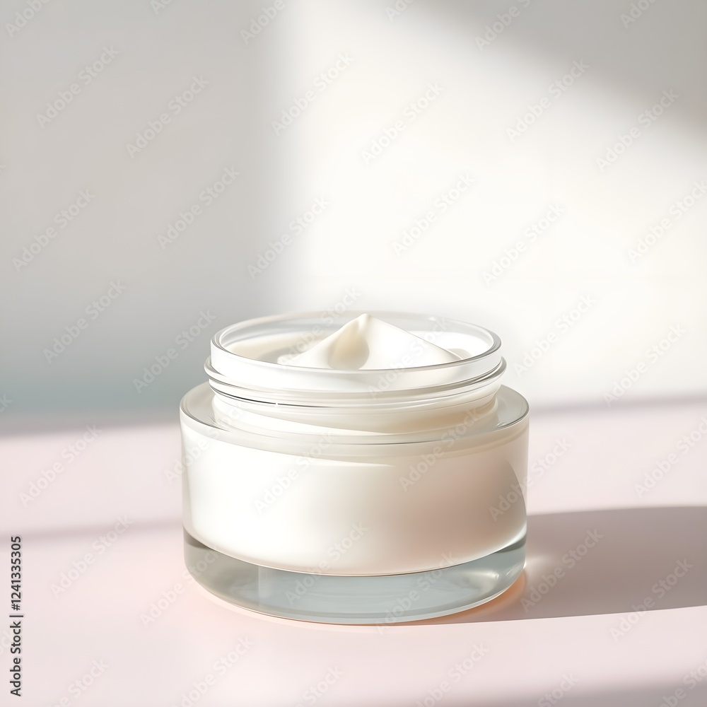 white cream container white cream container