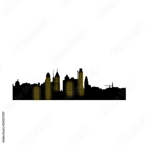 london skyline silhouette
