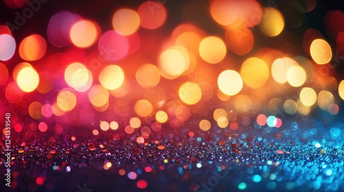 Glittering colourful party background