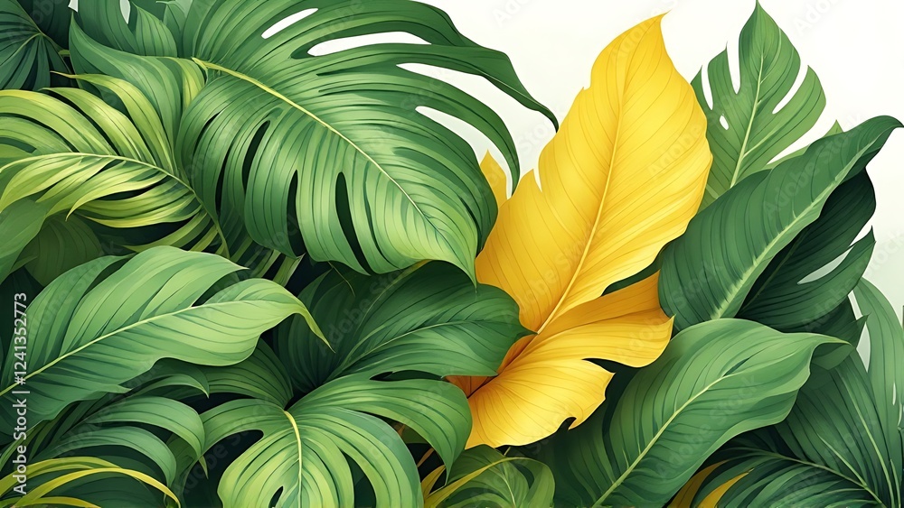 Fototapeta premium Leaves background