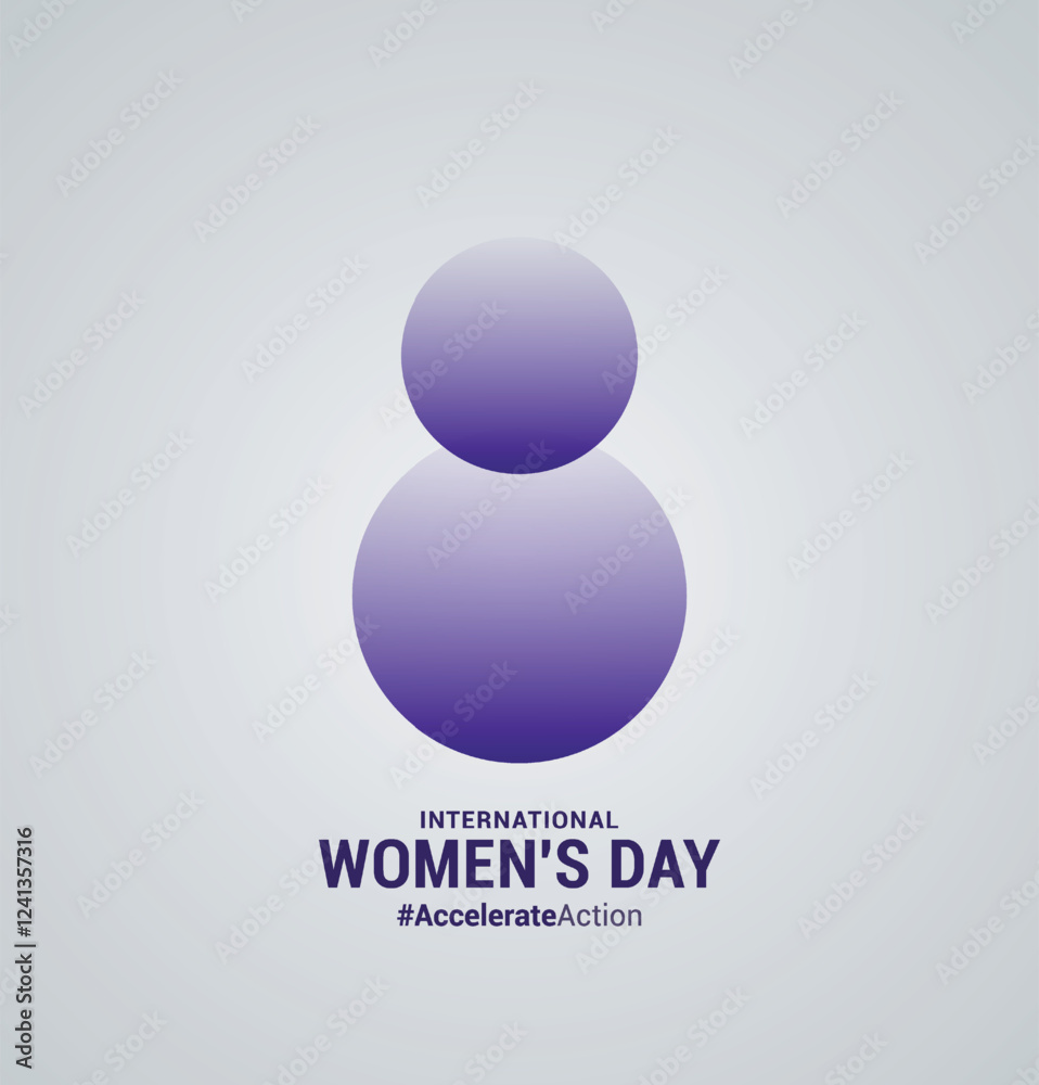 International Women's day creative concept. Happy womens day design for banner, poster, and vector illustration. International Women's day creative concept. Happy womens day design for banner, poster, and vector illustration.