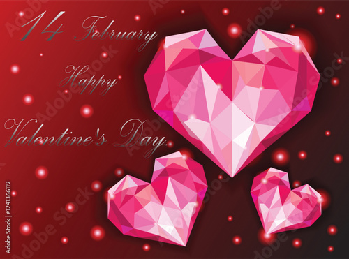 Gemstone Hearts for Valentine's Day