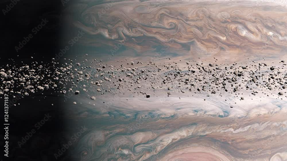 Flying Past the Rings of Jupiter