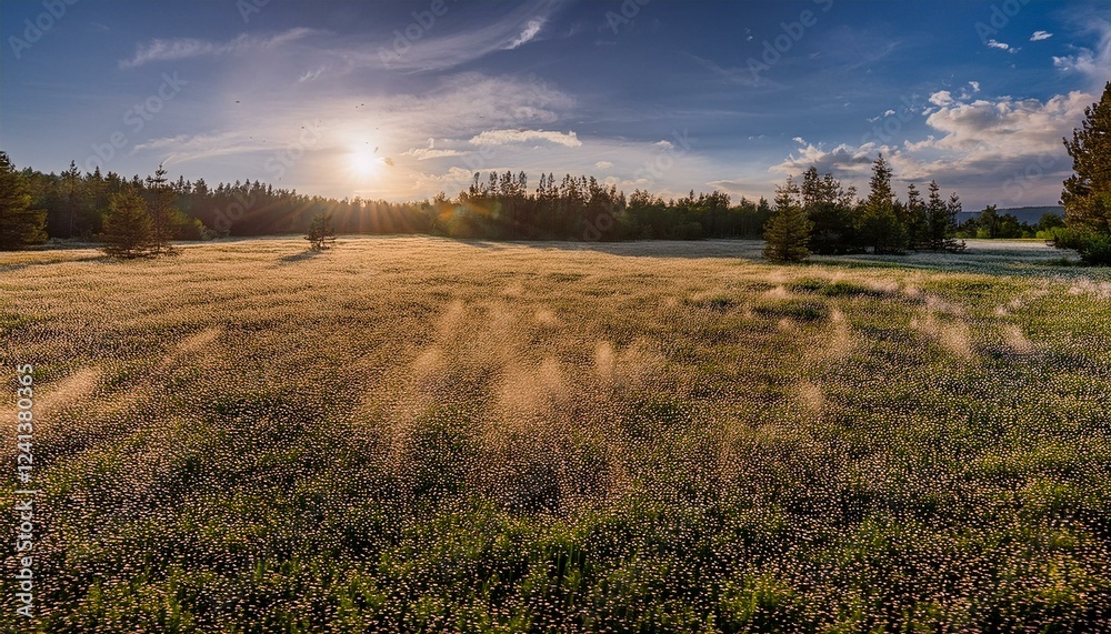 Obraz premium 花粉が舞っている様子
