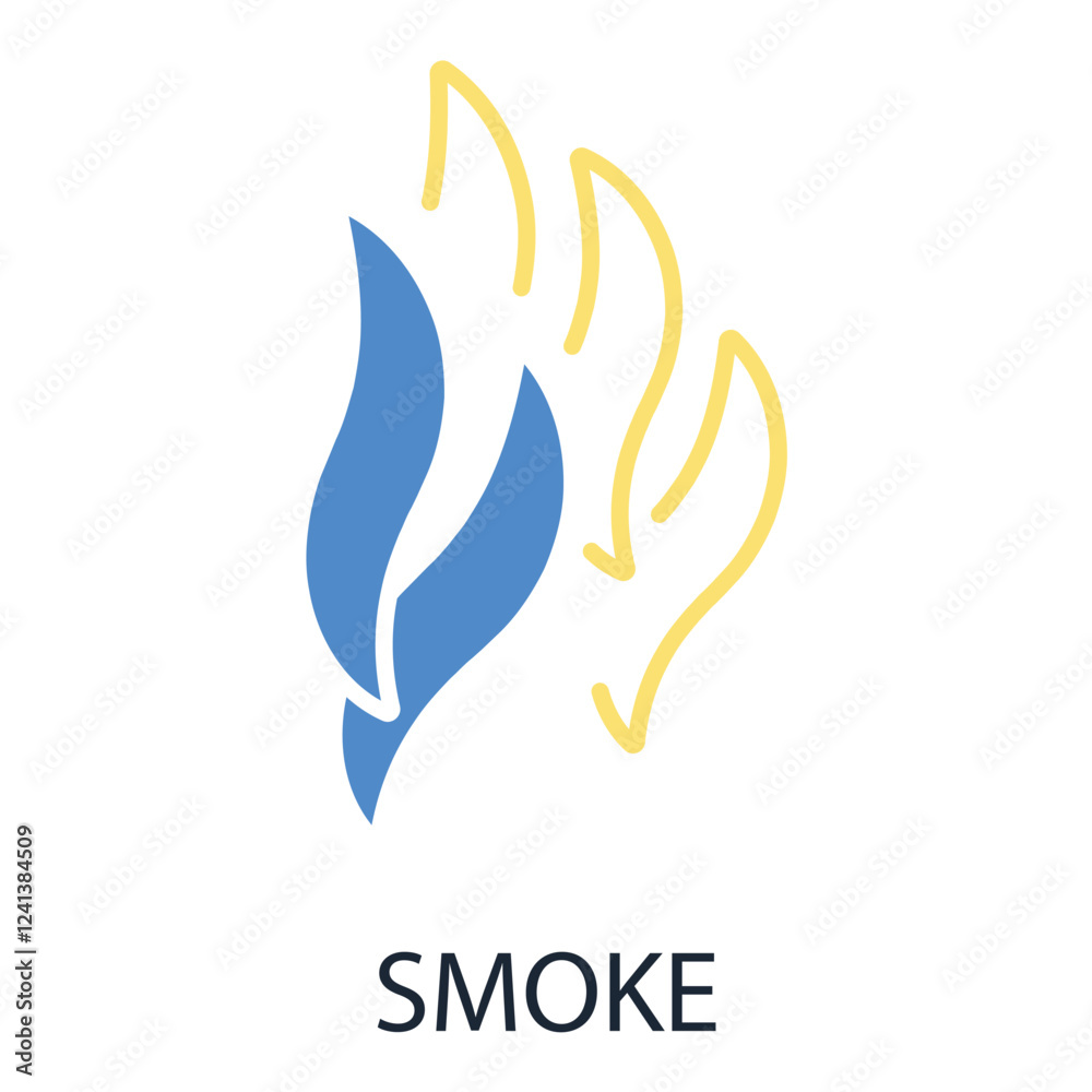 Smoke icon. vector.Editable stroke.linear style sign for use web design,logo.Symbol illustration. Smoke icon. vector.Editable stroke.linear style sign for use web design,logo.Symbol illustration.