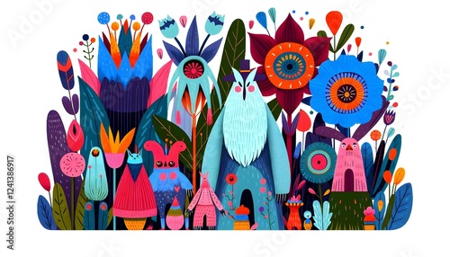 Jardines Encantados: Criaturas y Flores Mágicas