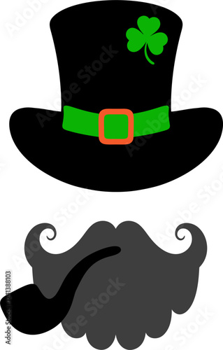 Wallpaper Mural leprechaun hat st patricks day vector icon eps2 Torontodigital.ca