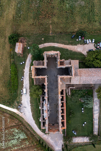 Obraz na płótnie ruins of the Abbey of San Galgano. Italy. August 2024 w salonie