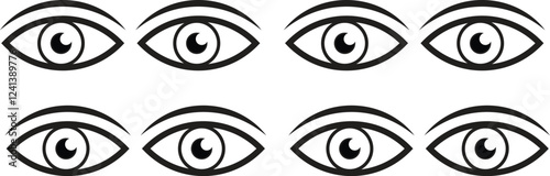 Eyelid sketch. eyelid. eyelid illustration