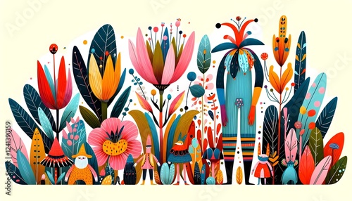 Jardines Encantados: Criaturas y Flores Mágicas