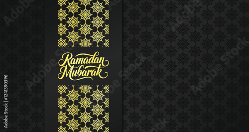  Elegant luxury Ramadan greeting card.