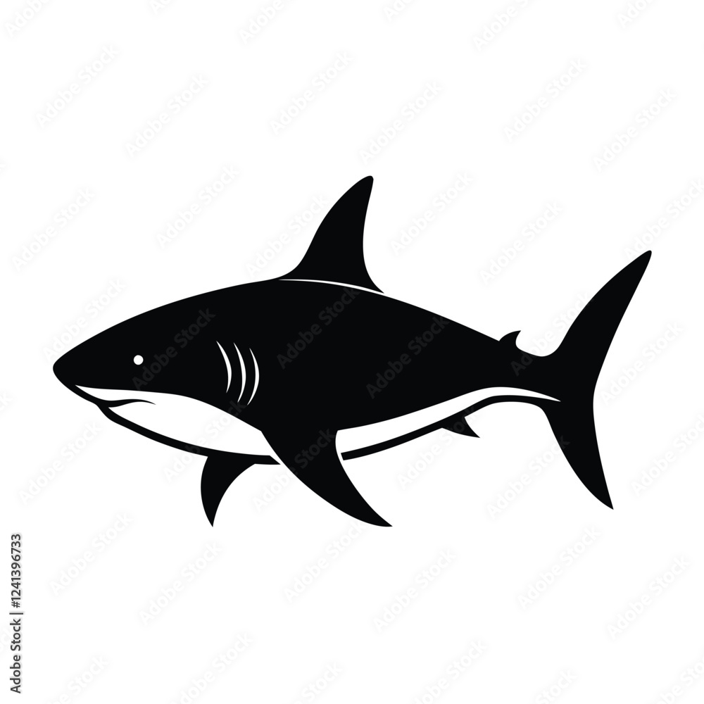 Obraz premium shark vector illustration