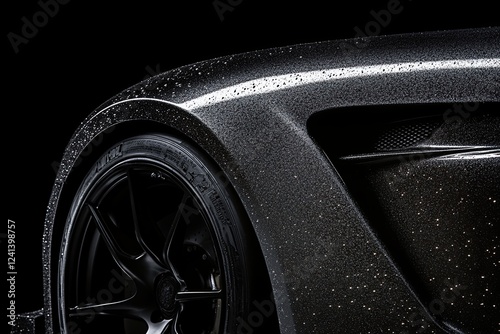 A close-up of a car's hood, emphasizing its polished, shiny exterior