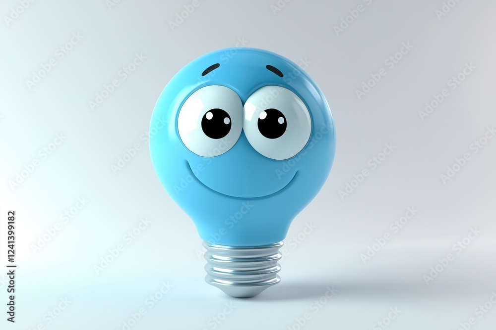 3d Light Bulb Idea icon 3d Light Bulb Idea icon