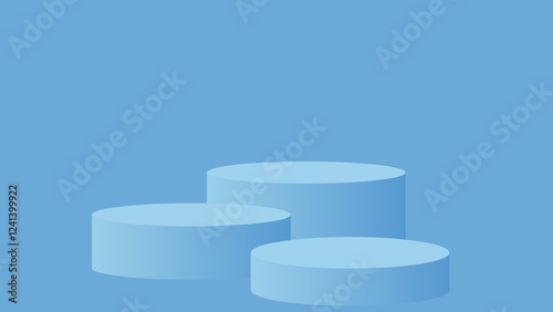 blue winner platform first second third