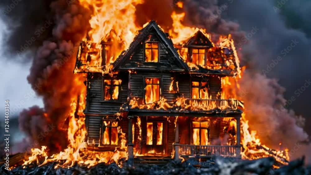 Inferno: A Burning House in Flames Inferno: A Burning House in Flames