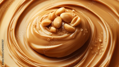 Creamy Peanut Butter Swirl with Whole Nuts and Flavorful Richness