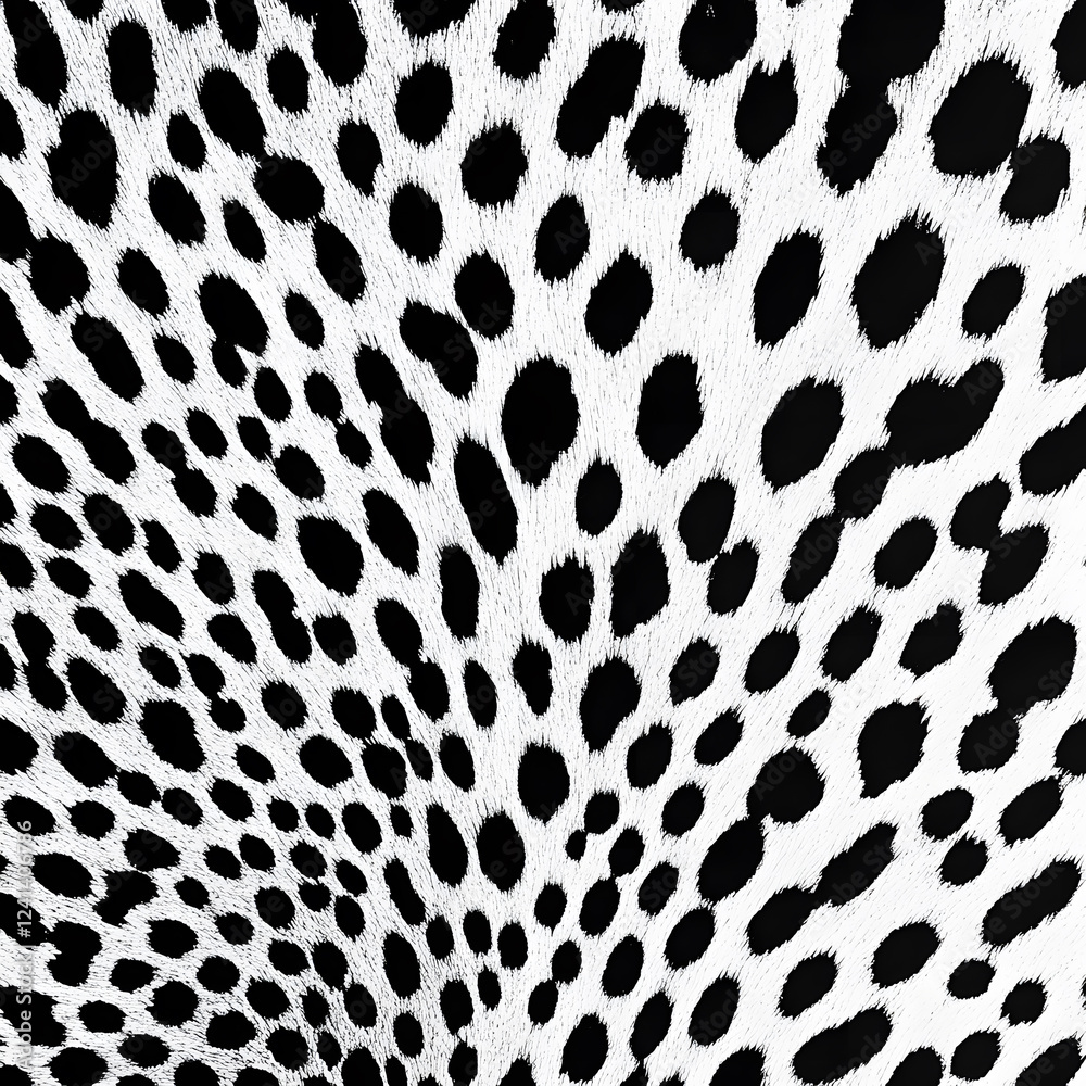 Aerial view of leopard skin vector flat pattern
