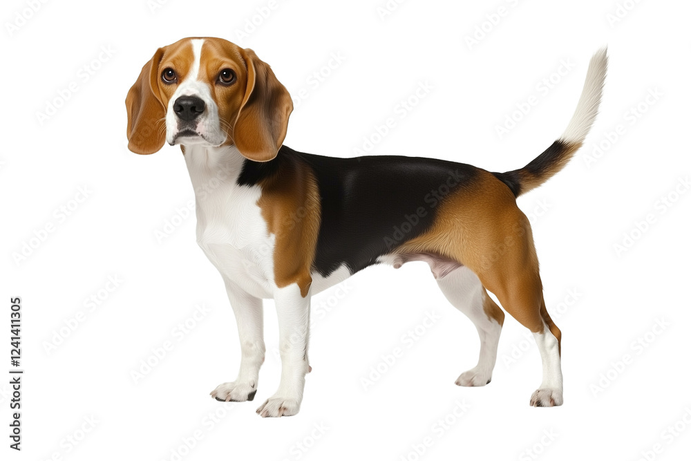 Beagle dog isolated on white or transparent background Beagle dog isolated on white or transparent background