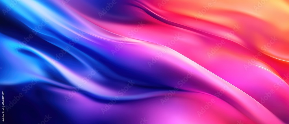 Vibrant flowing colors in a smooth gradient wave pattern. Vibrant flowing colors in a smooth gradient wave pattern.