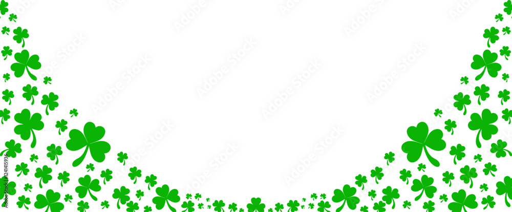 clover background st patrick day vector with transparent background eps1