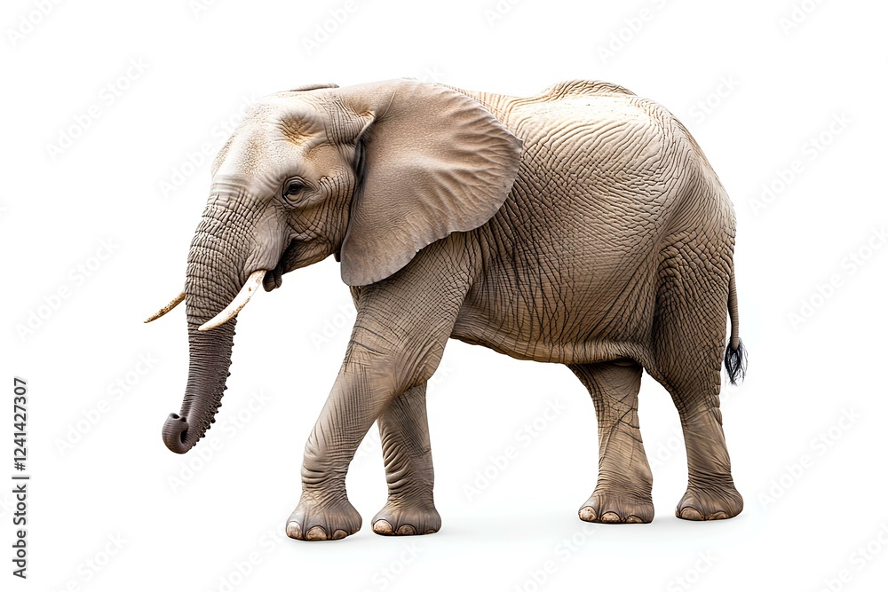 a Elephant, isolated on white background a Elephant, isolated on white background