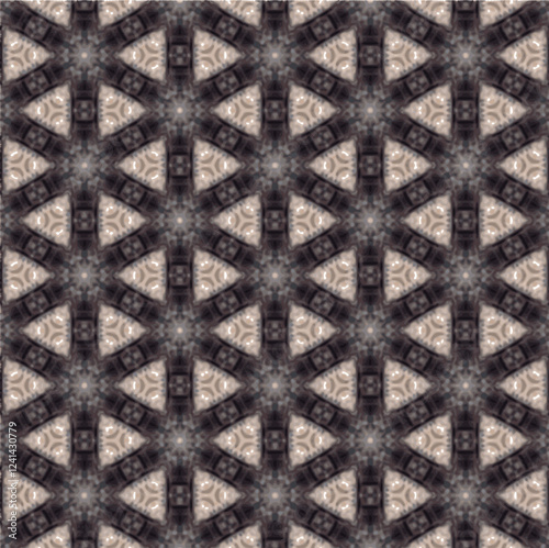 A seamless vector pattern featuring chocolate-colored triangles, perfect for customizable and editable designs with smooth, continuous flow.